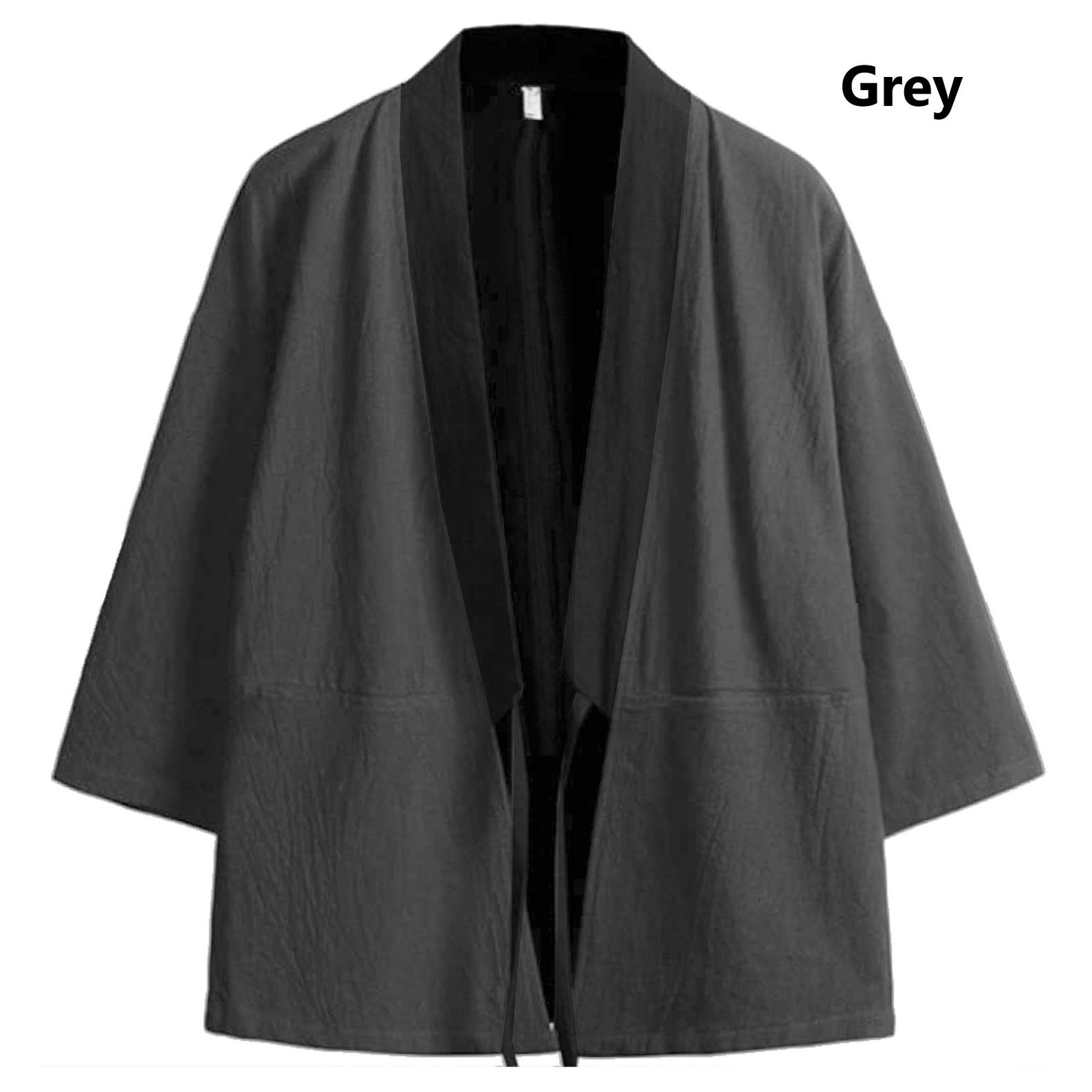 Thin Jacket Men Japan Style Thin Kimono Jacket Loose Linen Etsy