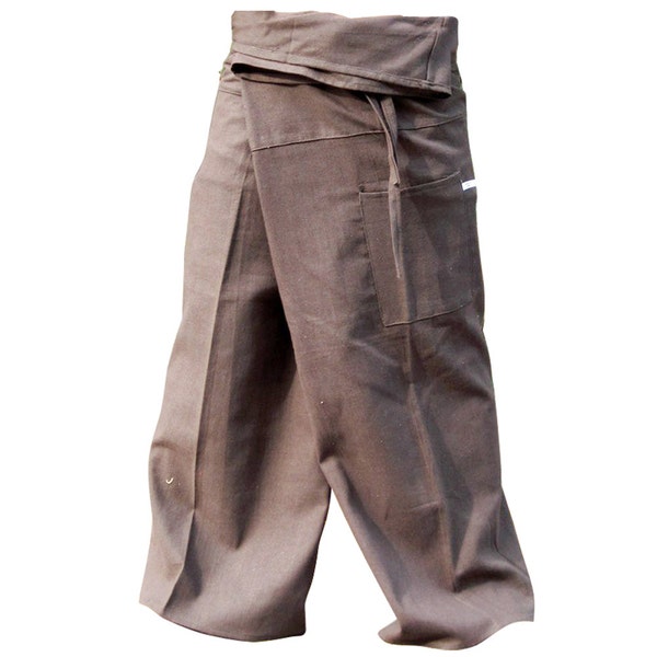 Pantalon de pêcheur thaïlandais en coton (rayé).