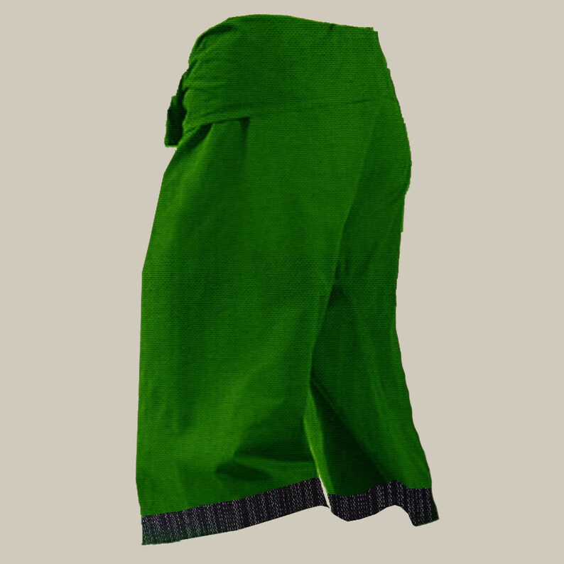 Thai Fisherman Pants Cotton Shorts. Fisherman Pants CS-Black fabric pattern