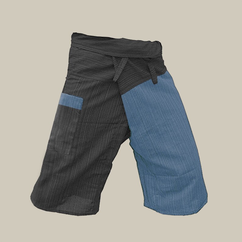 2 Tone Fisherman Pants Thai Fisherman Pants Cotton Shorts Etsy