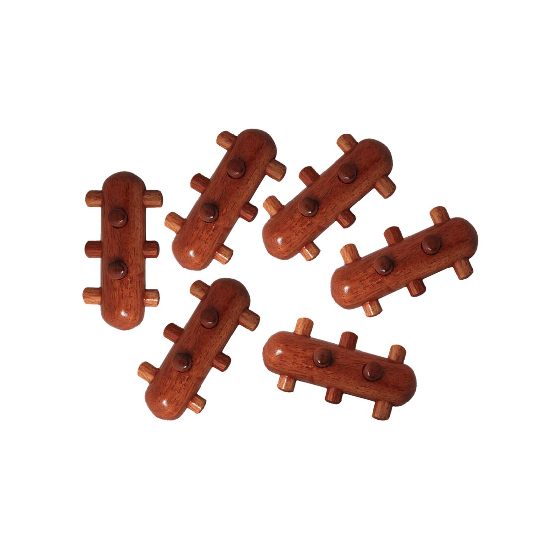 6 Piece , Hand Massage Tool Rosewood Wooden Self Massage Tools. Etsy