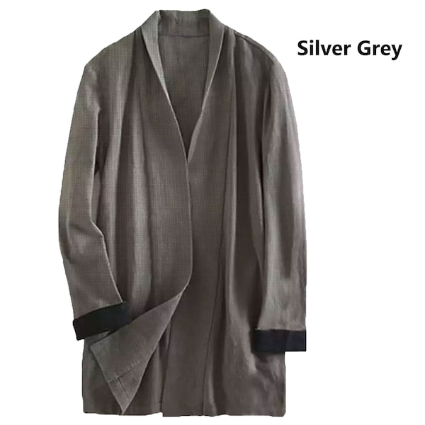 Men's Jacket Coat Casual Long Sleeve Cloak Cotton Autumn Jacket Trench Coat.