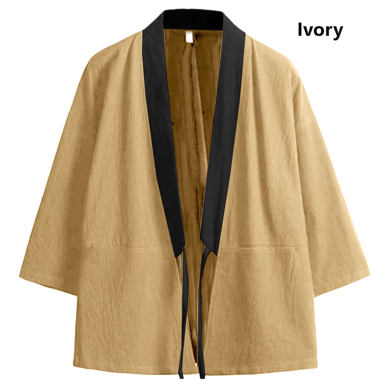 Thin Jacket Men Japan Style Thin Kimono Jacket Loose Linen - Etsy