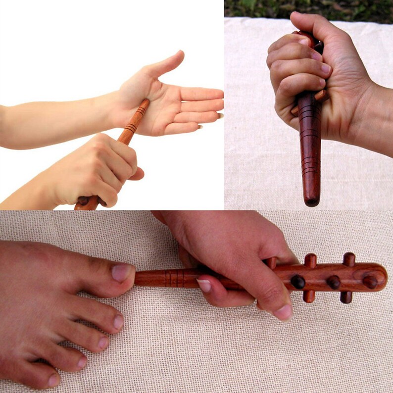5 Piece Hand Massage Tool Rosewood Wooden Self Massage Etsy