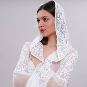 See Through Bridal Robe F15 image 1