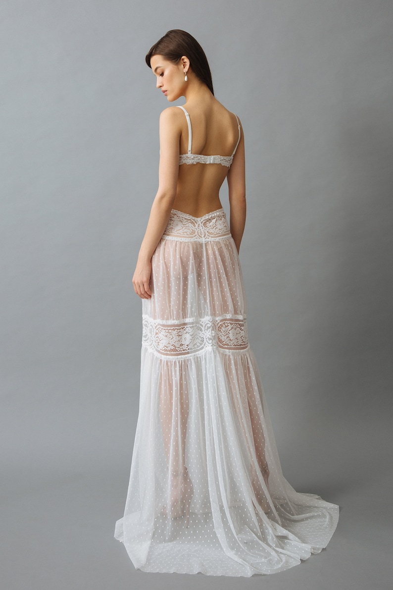 translucent night gown