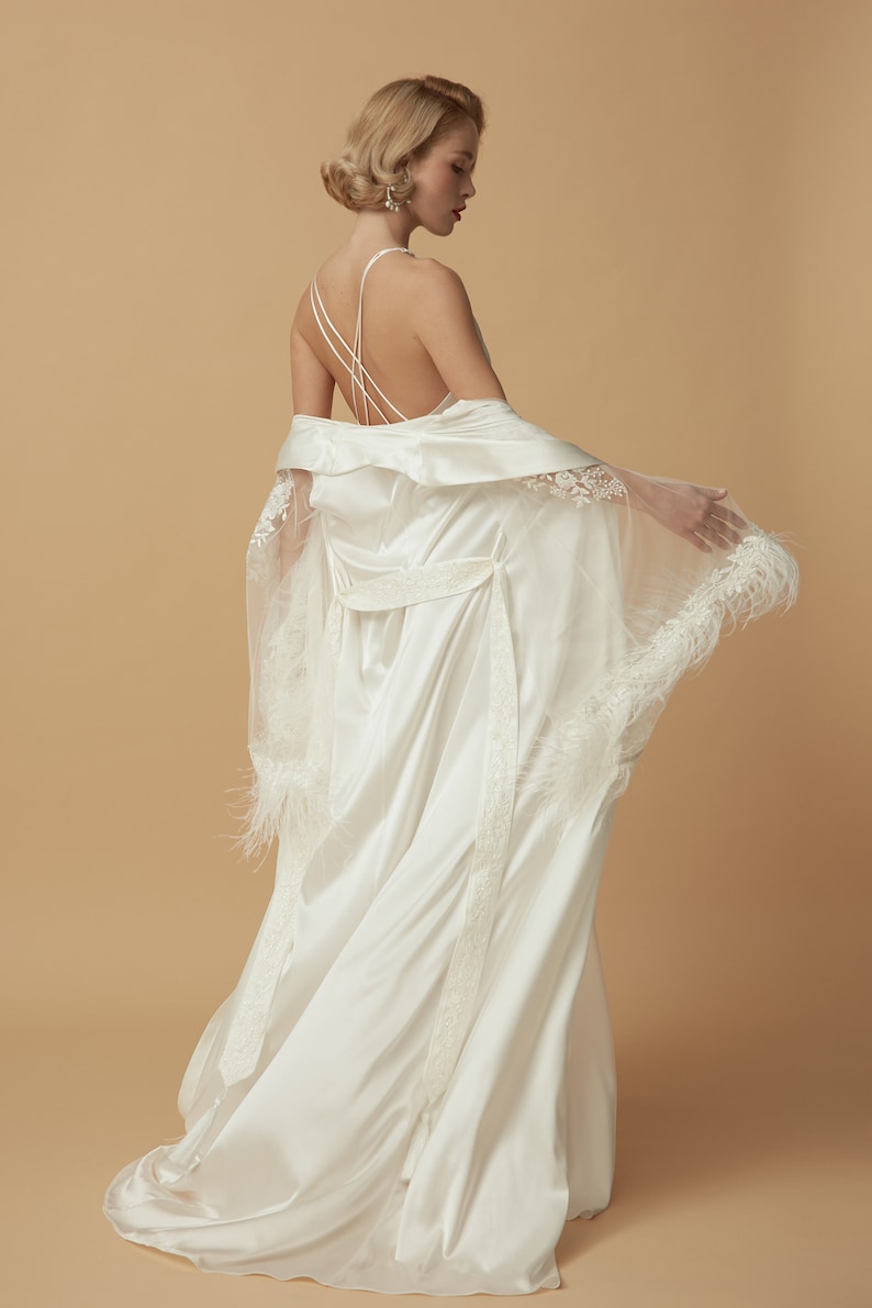 long silk nightgown
