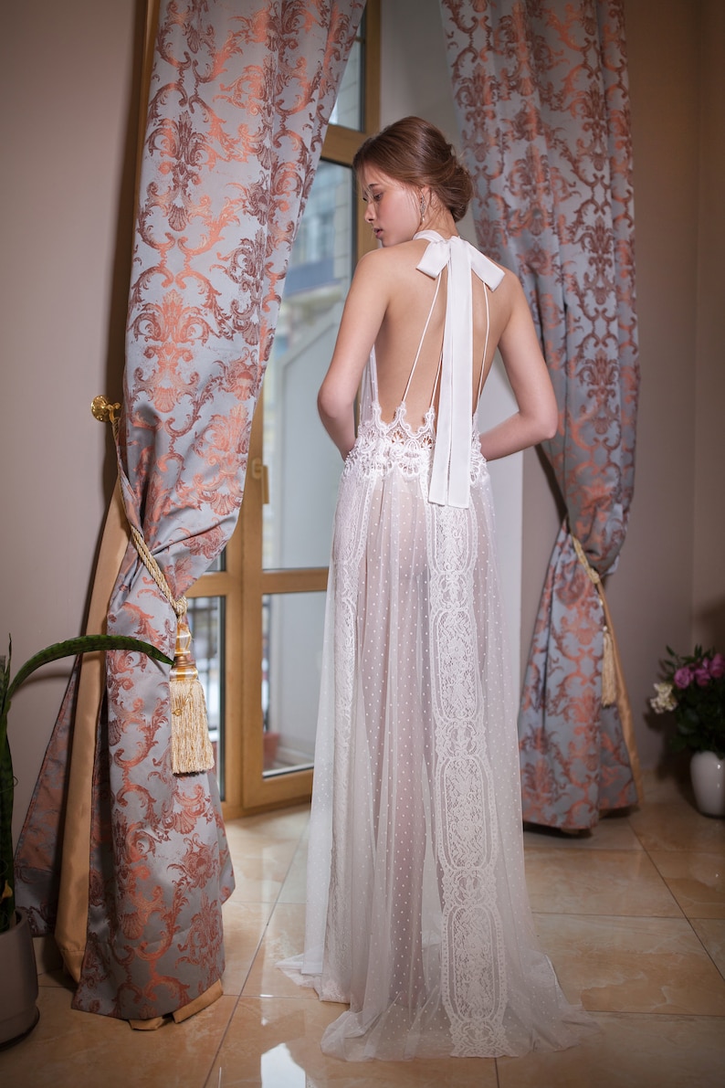 see through night robe