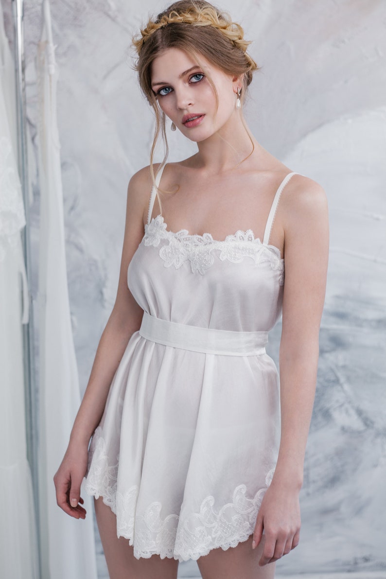 Bridal Camisole With Lace F8Lingerie Nightdress Bridal Etsy