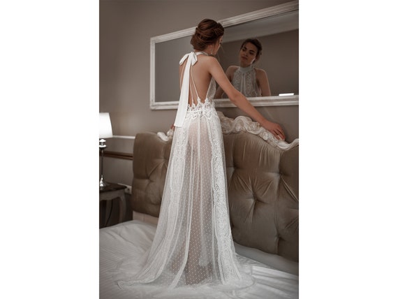 long bridal nightgown