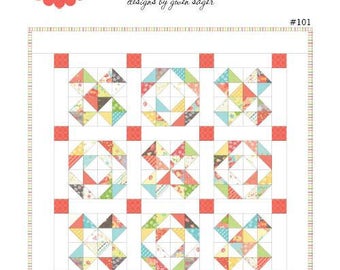 Oh Those X's Quilt Pattern by Tillalili - Paper Pattern - Baby Quilt Pattern - Tic Tac Toe - Xs and Os - Printed Pattern
