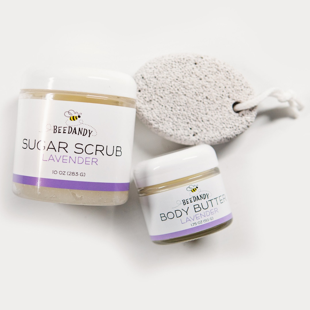 Foot Care Kit Foot Care Gift Set Lavender Foot Scrubs Etsy