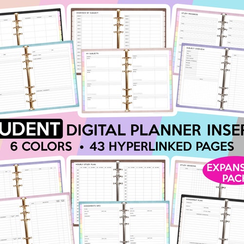 Digital Student Weekly Planner for Goodnotes Notability Etsy