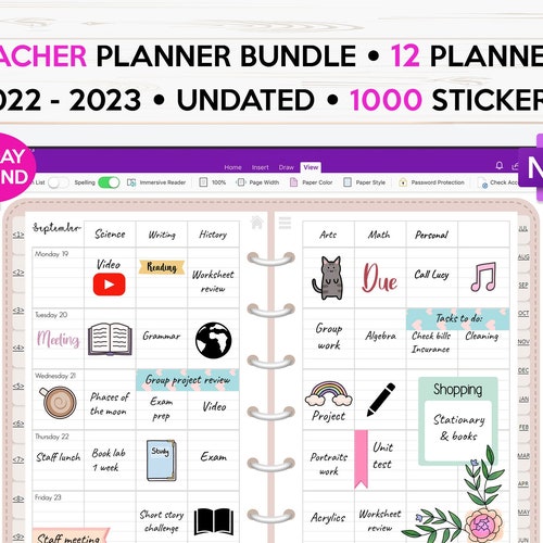 Onenote Planner For Professionals 2022 2023 Onenote Digital Etsy