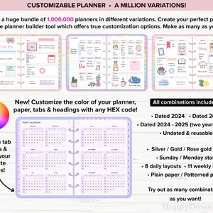 Digital Planner 2024 2025 Undated Digital Planners Goodnotes Planner iPad Planner Daily Planner Weekly Planner Digital Journal ADHD Planner image 2