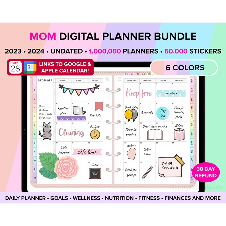 Mom Digital Planner Bundle