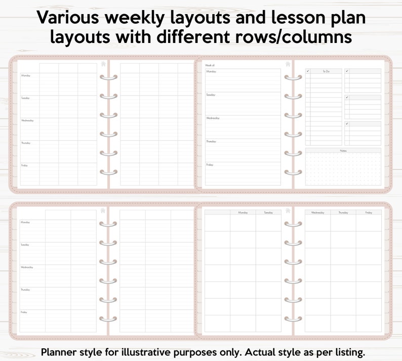Teacher Onenote Digital Planner Templates Inserts Pack REGULAR Etsy UK