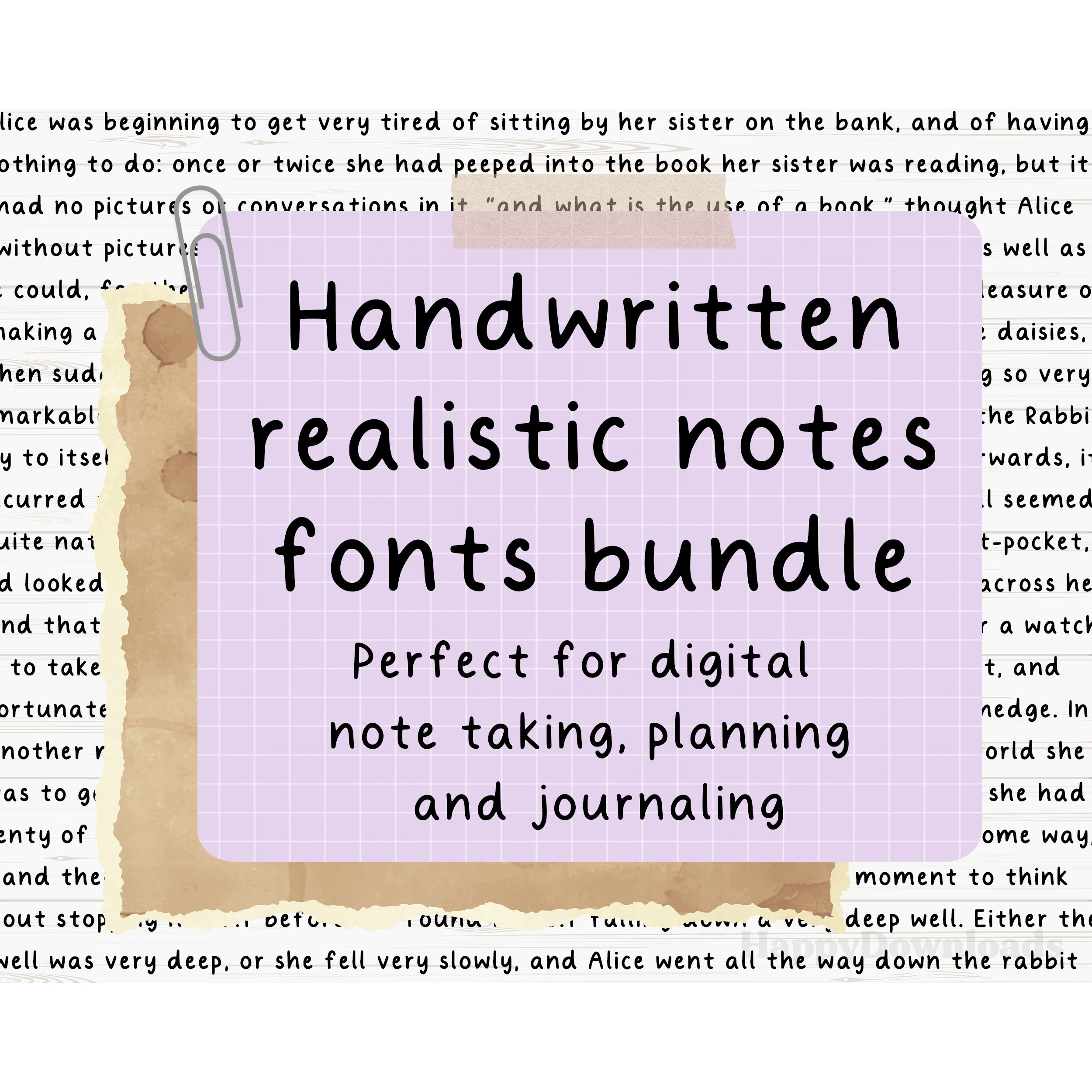 Realistic Handwritten Font, Digital Note Taking Font, Neat Handwriting Font, Digital Planning, Digital Journaling, Digital Notetaking Fonts
