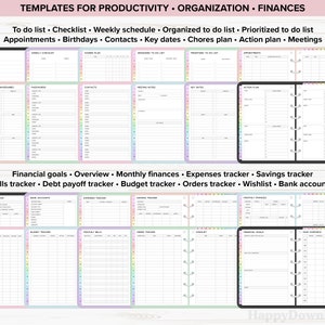 Digital Planner 2024 2025 Undated Digital Planners Goodnotes Planner iPad Planner Daily Planner Weekly Planner Digital Journal ADHD Planner image 9