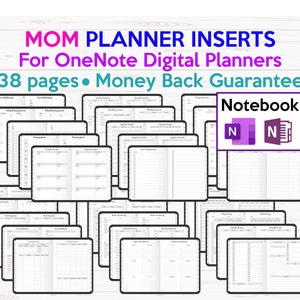 Mama OneNote Digital Planner Vorlagen Inserts Pack NOTIZBUCH Bild 1