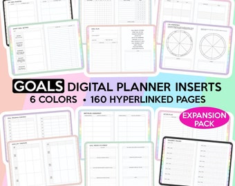 Goal Digital Planner Goal Setting Digital Planner Goal Tracker Digital Goal Planner Goodnotes Planner Goals Planner Goodnotes Template