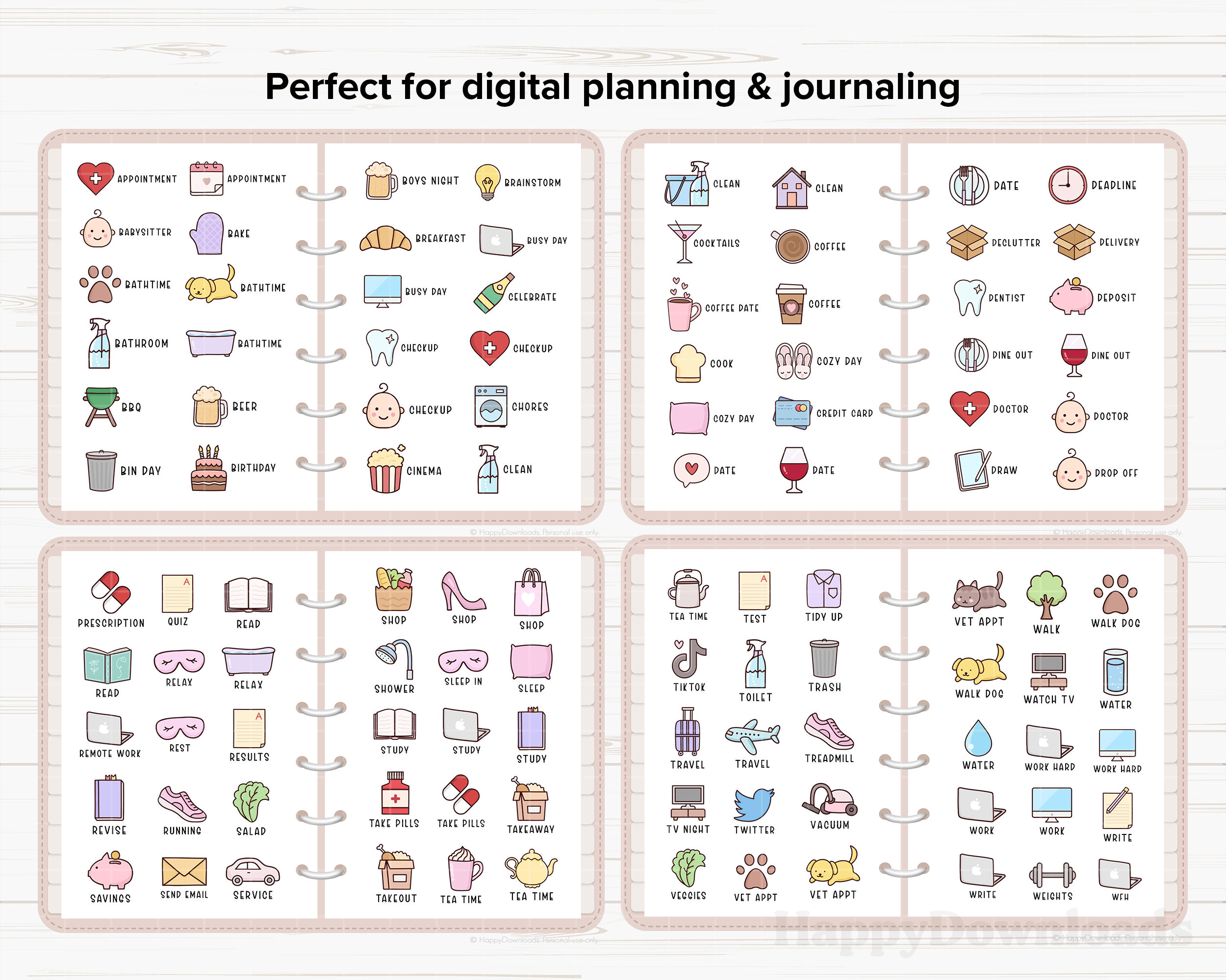 Digital Planner Stickers for iPad and PowerPoint - Life is Messy &  Brilliant's Shop