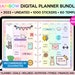 Digital Planner 2022 2023 Undated Digital Planners - Goodnotes Planner Xodo Notability Noteshelf - iPad Planner Android Planner - RAINBOW 