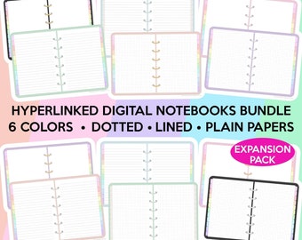 Digital Notebook iPad Notebook Goodnotes Notebook Student Digital Notebooks Digital Note Paper Digital Notepad Digital Notes Template