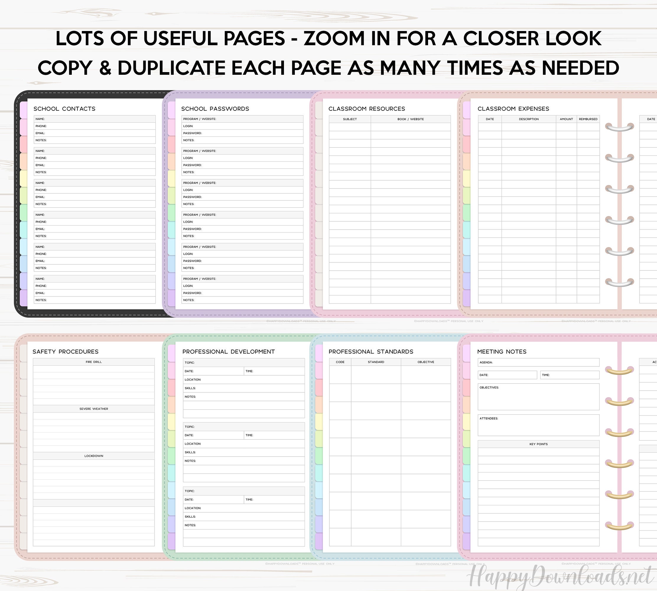 Teacher Digital Planner Teacher Planner Teaching Planner Etsy Australia