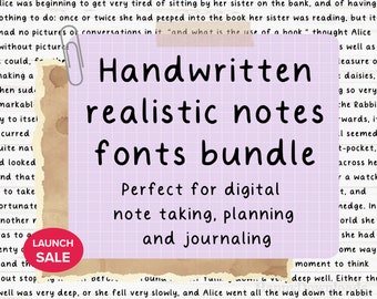 Realistic Handwritten Font, Digital Note Taking Font, Neat Handwriting Font, Digital Planning, Digital Journaling, Digital Notetaking Fonts