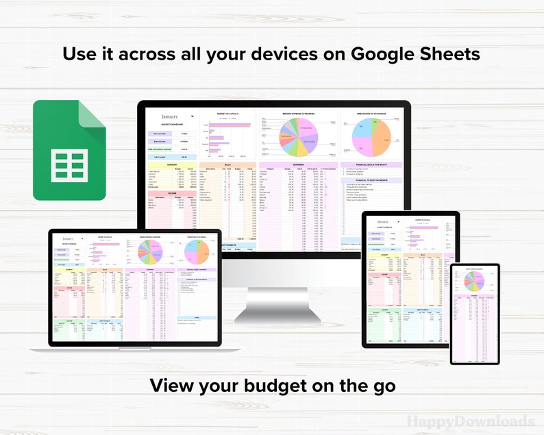 Budget Planner for Google Sheets, Monthly Budget Template, Monthly Budget Spreadsheet, Budget by Paycheck, Budget Tracker, Biweekly Budget image 9