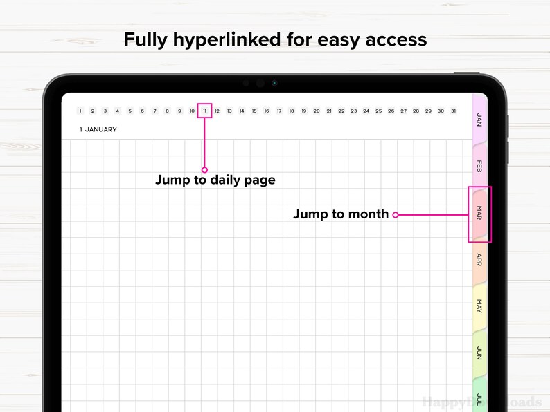 Digital Journal Digital Daily Journal 365 Journal Goodnotes Etsy
