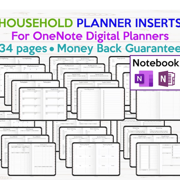 Onenote Templates Etsy Onenote Templates Etsy