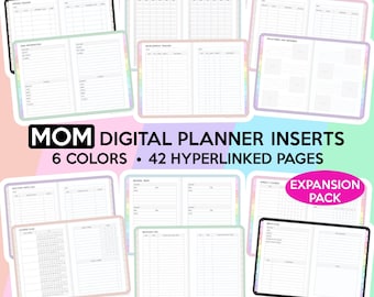 Moeder Digitale Planner Moeder Planner voegt gezinsleven Goodnotes-sjabloon in Moederleven Goodnotes Planner Huishoudelijke Planner Moeders Familieplanner