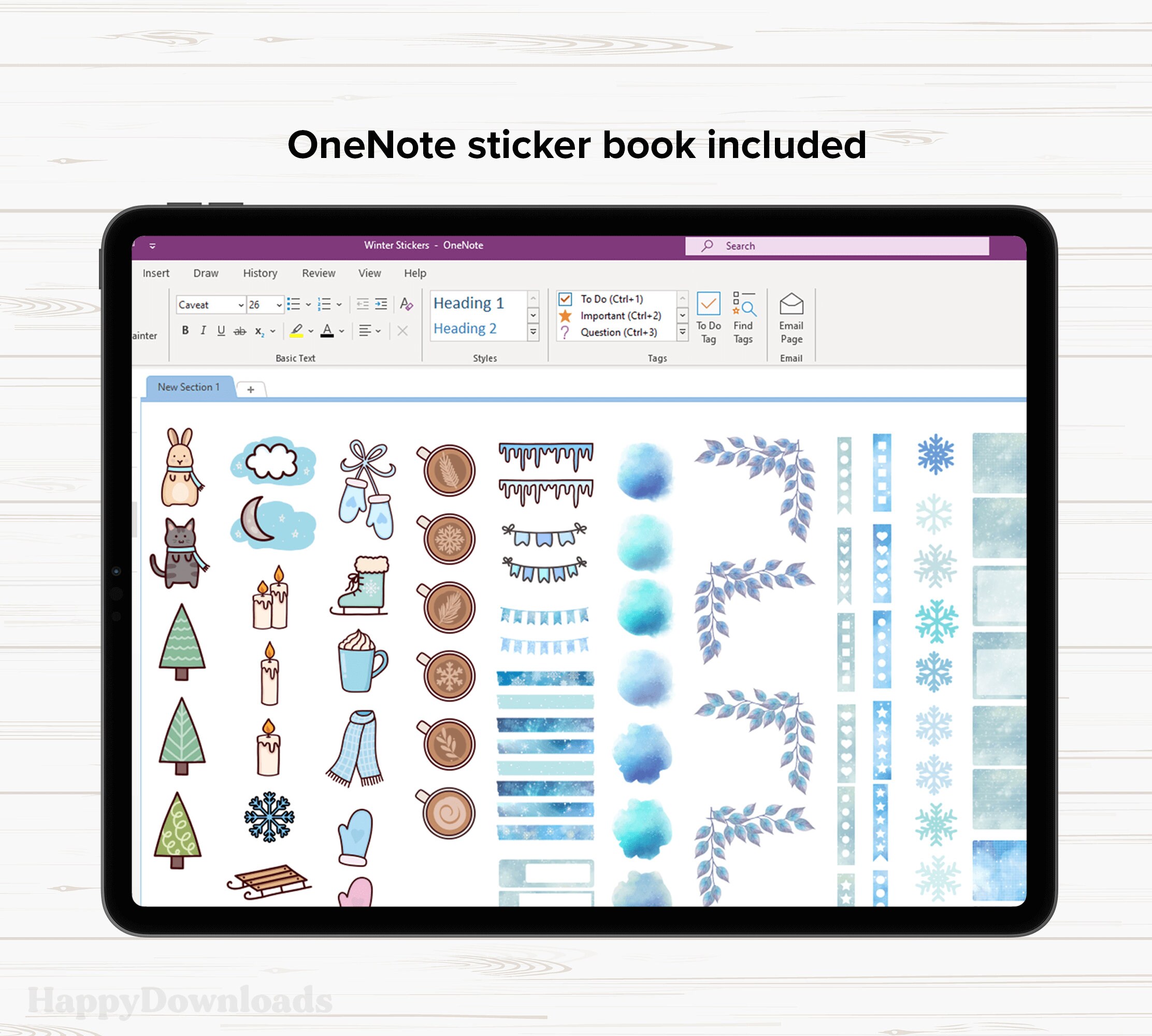 Winter Digital Stickers, Winter Stickers, Seasonal Stickers, Goodnotes  Stickers, Onenote Stickers, Digital Planner Stickers, iPad Stickers 