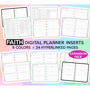 Faith Digital Planner Devotional Planner Faith Journal Faith Planner Christian Planner Bible Study Planner Goodnotes Planner Bible Reading