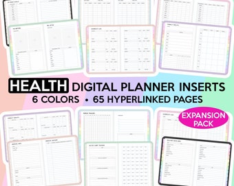 Health Digital Planner Health Planner Fitness Planner Health Tracker Medical Planner Goodnotes Template Workout Planner Exercise Tracker