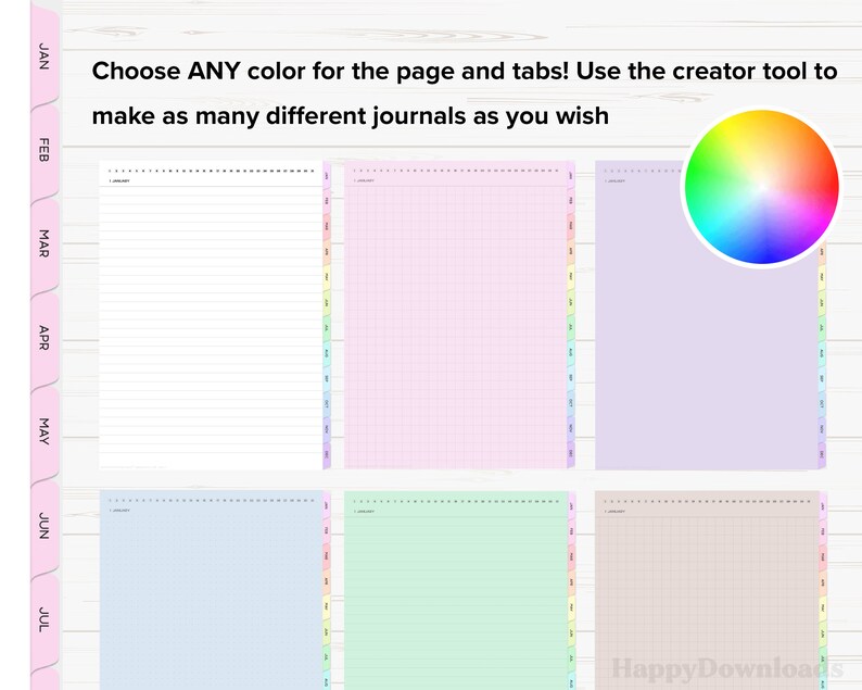 Digital Journal, Digital Daily Journal, 365 Journal, Goodnotes Journal, Hyperlinked, iPad Journal, Notability Journal, Digital Journals bild 2