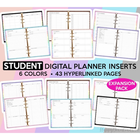 Student Digital Planner Goodnotes Student Template Student Planner Study Planner Academic Planner College Planner School Planner