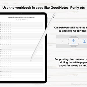 Neat Handwriting Practice, Printable Handwriting Worksheets, iPad ...