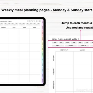 Digital Recipe Book, Digital Recipe Journal, Goodnotes Recipe Template, Digital Cookbook, Recipe Planner, Digital Meal Planner image 5