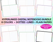 Digital Notebook Goodnotes Notebook iPad Notebook Student Digital Notebooks Digital Note Paper Digital Notes Template Digital Notepad