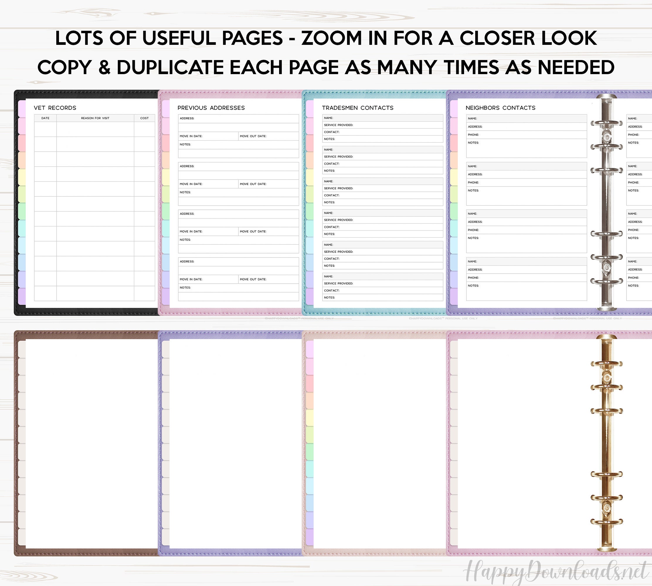 Household Digital Planner Home Digital Planner Inserts Goodnotes ...