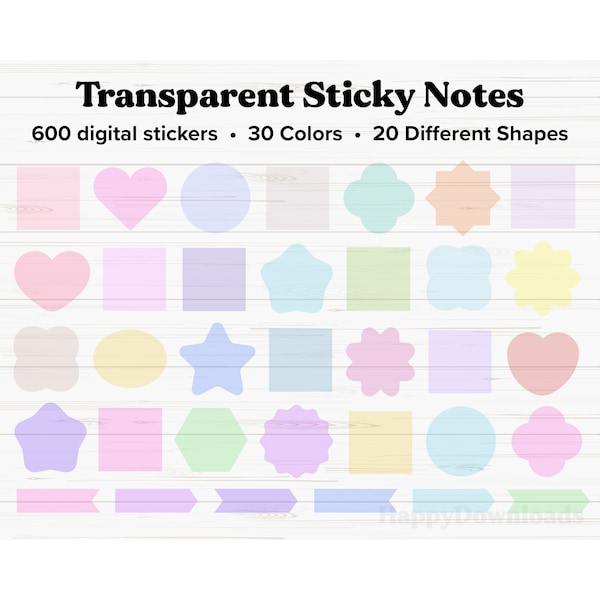 Transparent Stickers - Etsy