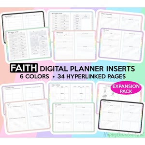 Faith Digital Planner Faith Planner Christian Planner Bible Study Planner Goodnotes Planner Devotional Planner Faith Journal Prayer Planner