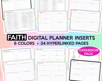 Faith Digital Planner Faith Planner Christian Planner Bible Study Planner Goodnotes Planner Devotional Planner Faith Journal Prayer Planner