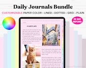 Digital Journal, Digital Daily Journal, 365 Journal, Goodnotes Journal, Hyperlinked, iPad Journal, Notability Journal, Digital Journals