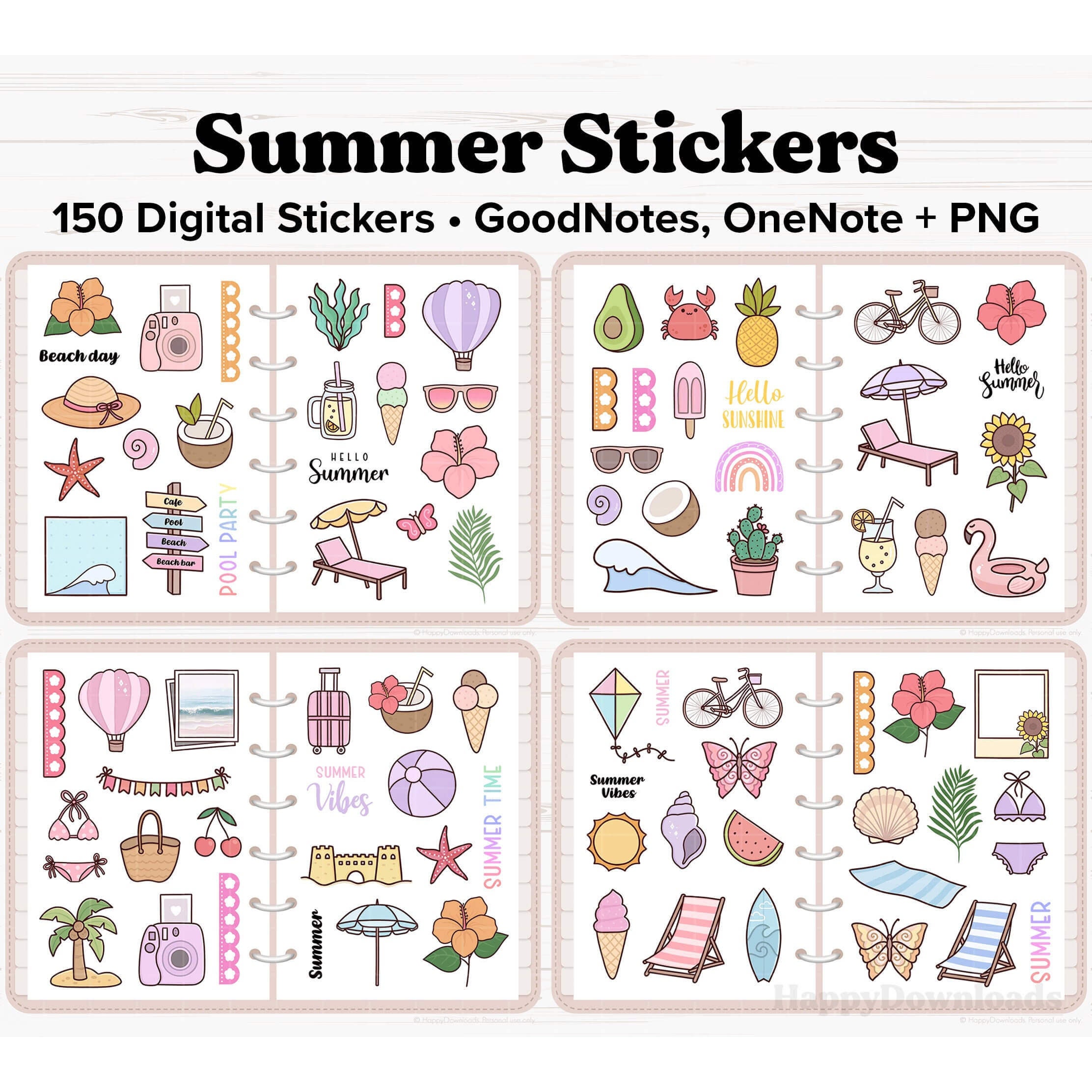 Summer Stickers 