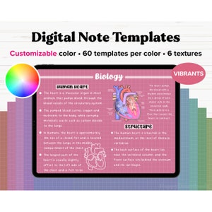 Modelli di carta per appunti digitale, carta per appunti digitale, modello per prendere appunti su iPad, modello Goodnotes, quaderno Goodnotes, modello di notabilità
