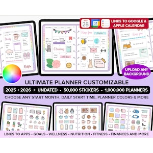 2025 Goodnotes Planner iPad Planner Notability Planner Digital Journal 2025 Digital Planner Daily Planner Weekly Planner Goodnotes Template